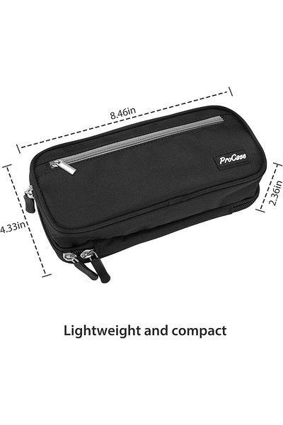 erorex Pencil Case Pen Bag Two Layers Big Capacity Pencil Pouch Pen Organizer Durable Stationery Holder