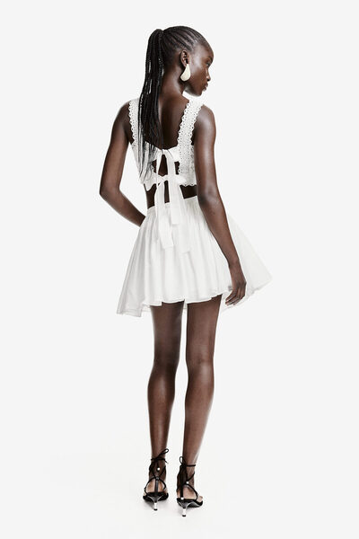 H&M Pamuklu Mini Kloş Etek