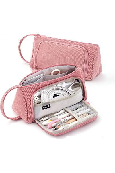 Generic حافظة أقلام رصاص كبيرة الحجم من قماش مخملي للفتيات المراهقات، منظم أد...