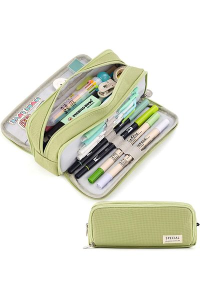 erorex Pencil Case Large Capacity Pencil Cases Teenager Girls Pencil Case With Zip Makeup Bag For School