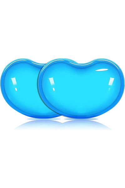 erorex وسادة معصم جل السيليكون للوحة المفاتيح والفأرة، وسادة حزام معصم مريحة