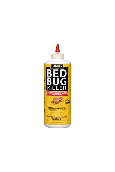 Harris مبيد حشرات البق والبق، مسحوق التراب الدياتومي، 9 أونصة