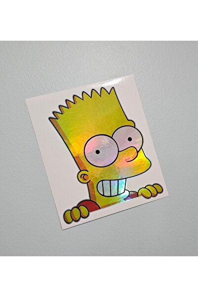 BsElektronik Hologram Sticker Bart Simpson Sticker - Sticker Hologram Bart Simpson