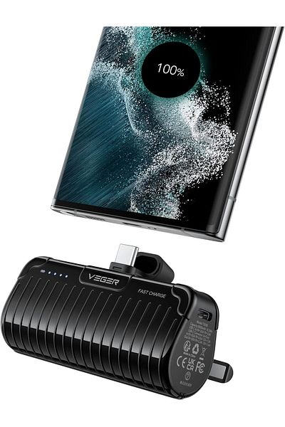 erorex شاحن محمول 5000 مللي أمبير في الساعة سريع الشحن بمنفذ USB C وبنك طاقة صغير PD 20 وات بنك شحن لاسلكي صغير