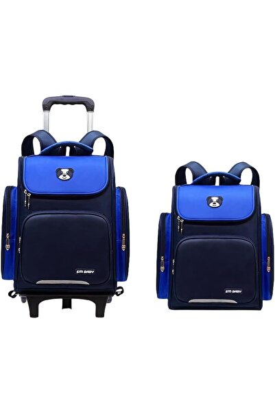 Generic حقيبة ظهر بعجلات للطلاب في المرحلة الابتدائية والمتوسطة، حقيبة كتب بع...