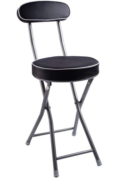 erorex Round Foldable Chair Black