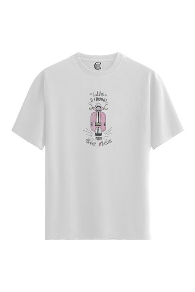 Color Luxe Journey Ride - 100% Cotton Women's White T-Shirt - Premium Quality