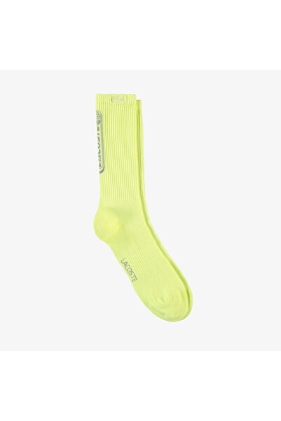 Lacoste Erkek Baskılı Sarı Çorap
