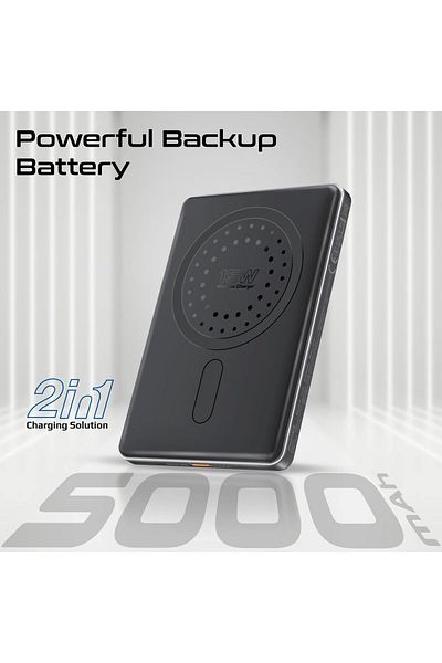 erorex Super Slim 5000Mah Power Bank With 15W Magsafe Charging 20W Usb C Port And Safety Protection System