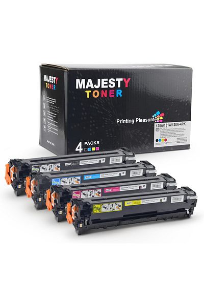erorex مجموعة حبر ملون 131A 128A 125A متوافقة مع طابعات HP LaserJet Cp1210 1215 CP1510 1515 1518 Cm1300