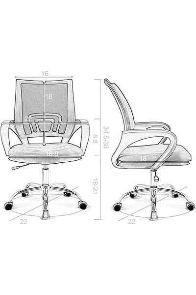 erorex Office Chair Ergonomic Cheap Desk Chair Mesh Computer Chair Lumbar Support Modern Executive