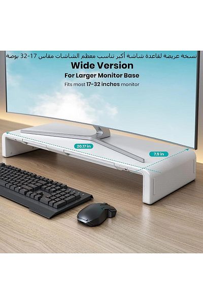 erorex Monitor Stand Riser Foldable Computer Monitor Riser Height Adjustable Computer Stand Desk Shelf
