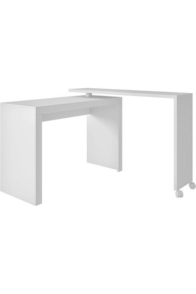 erorex Computer Desk With Swinging System White H 81.5 Cm