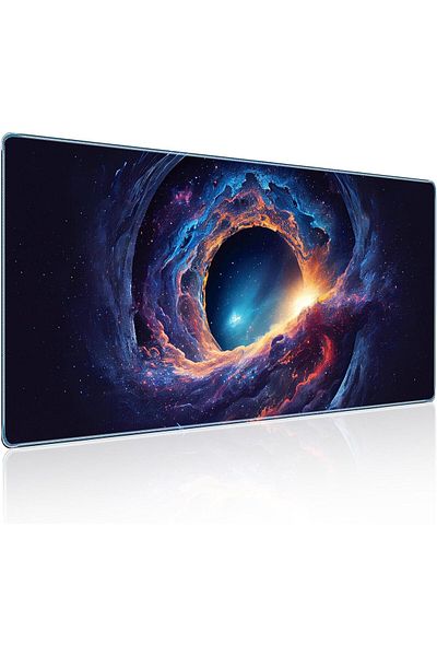 erorex Large Gaming Mouse Pad 35.4X15.7In Nebula Style Gaming Mousepad Professional Non Slip Rubber Base