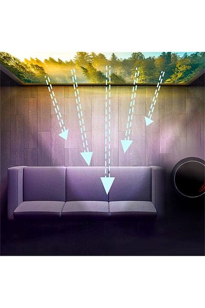 erorex Anti Light Projection Screen White Color Projector Curtain Easy Hanging 16:9 Hd Projector Screen