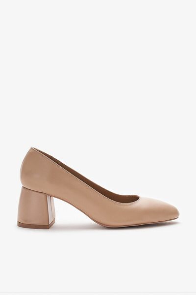 Louis Cardy Pantofi cu toc pentru femei Sunny Nude din piele naturală