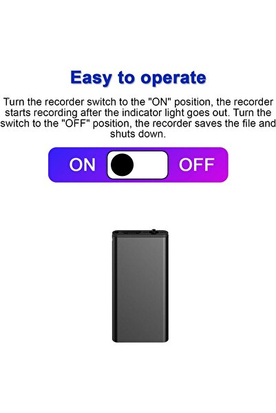 erorex Only 0.19 Inches Thick Mini Voice Activated Recorder Digital Audio Recorder Small Listening Device