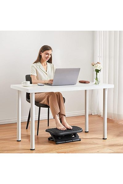 erorex Under Desk Footrest Adjustable Foot Rest For Under Desk At Work With 3 Height Settings And 30