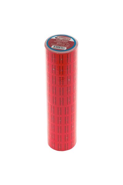 Bigpoint |   Label, Non-Marking Long-Lasting Adhesive, Pack of 6000 Labels, 600 X 10 Rolls, Red
