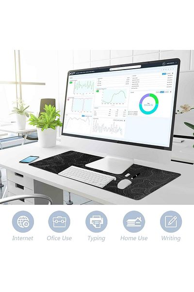 erorex لوحة ماوس كبيرة للألعاب مقاس 35 × 17 بوصة مع قاعدة مطاطية غير قابلة للانزلاق
