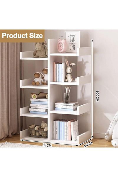 erorex Bookcase Shelf Tree Bookcase 8 Tier Modern Floor Standing Bookcase Freestanding Tree Bookcase For