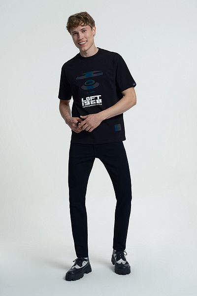 Loft Ανδρικό τζιν παντελόνι Charly Black