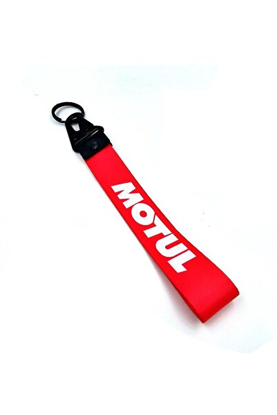 BsElektronik Breloc din metal MOTUL Design, material de clasa I, cu accesoriu din material textil