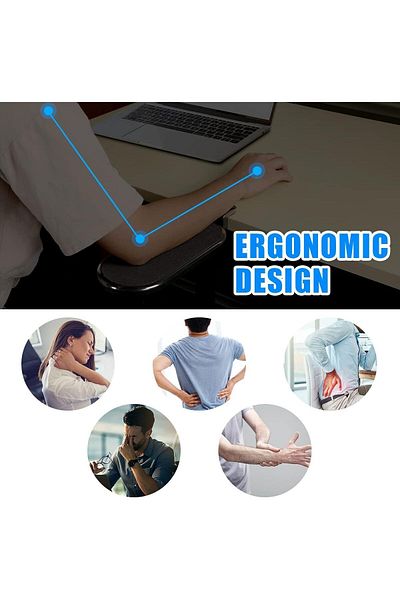 erorex مسند المعصم ومسند الذراع لأعلى وموسع المكتب مع دوران 180 درجة ودعامة مسند الذراع المريحة للكمبيوتر