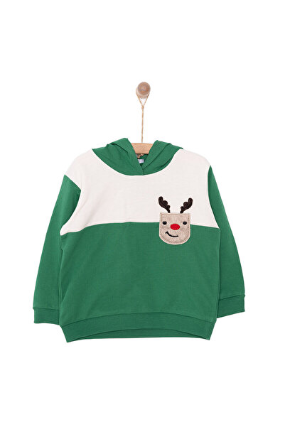 ebebek Hello Baby HelloBaby Snow Party Erkek Kapüşonlu Sweatshirt Erkek Bebek