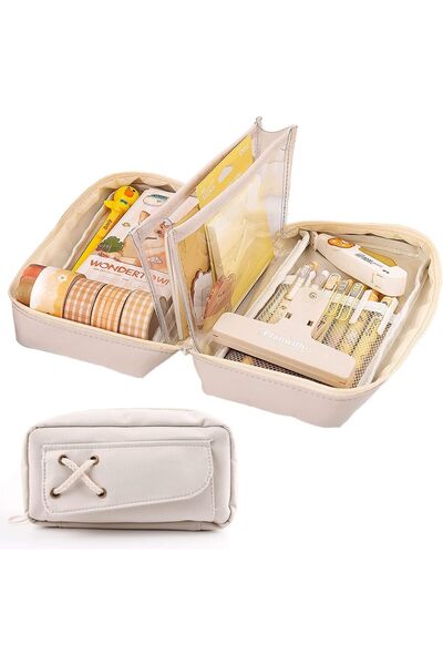 Generic Large Capacity Pencil Case Multi Slot Big Storage Pencil Pouch Statio...