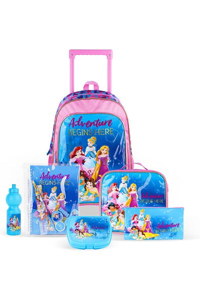 erorex Princess Adventure Begins 6 In 1 Trolley Box Set For Girls 16 Inch Size Blue