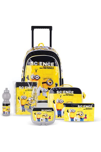erorex Universal Minions Science 5 In 1 Trolley Box Set 18 Inch Size