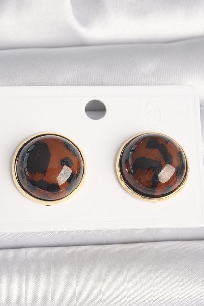 Skygo Women's 3D Circle Leopard Model Gold Color Track - Tj-Bkp10347