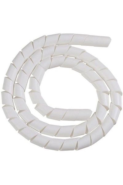 erorex أنبوب لف سلك حلزوني أبيض مقاس 1 متر و2 بوصة