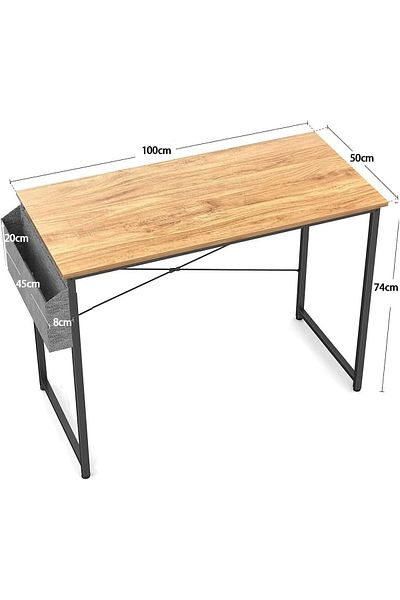 erorex Modern Small Computer Desk Study And Home Office 7 Cm X 55 Cm X 106 Cm Wood