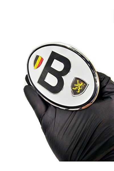 BsElektronik Etiketçilere Özel Armalar Oval B (Belgium) Belçika Bayraklı Beya...