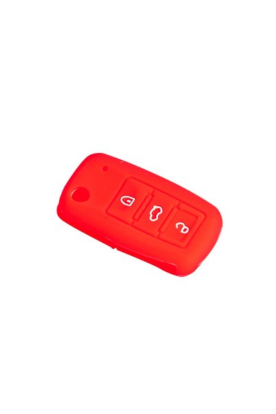 BsElektronik Husă pentru chei din silicon Space - Volkswagen/jetta Red / Sypd52-1