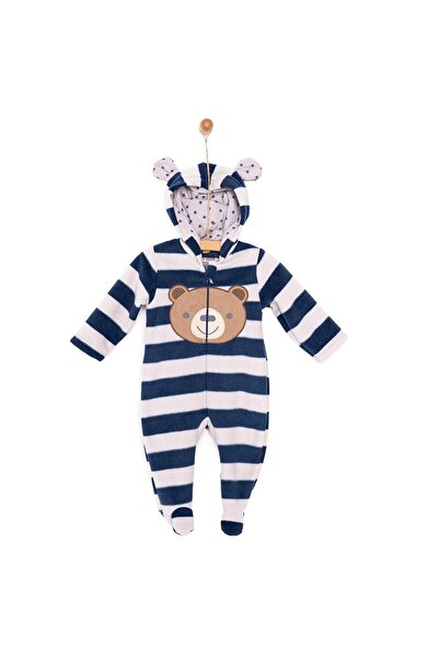 ebebek Hello Baby HelloBaby Yenidoğan Hayvan Figürlü Polar Kapüşonlu Tulum Er...