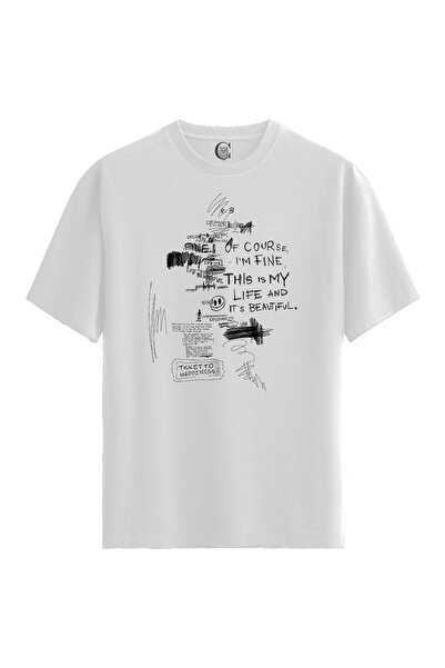Color Luxe Dark Sketch - 100% Cotton Women's White T-Shirt - Premium Quality