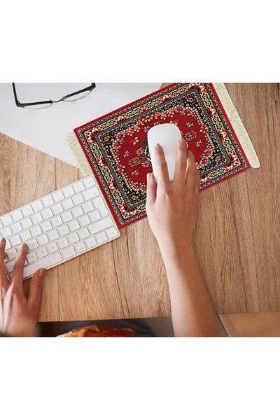 erorex وسادات ماوس لاسلكية، سجادة فارسية شرقية، وسادة ماوس للكمبيوتر، لتزيين الطاولة