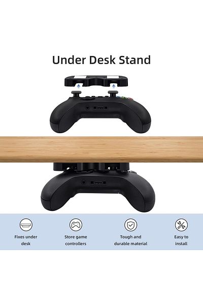 erorex حامل طاولة للتحكم بدون حفر، حامل تحت المكتب لجهاز تحكم Xbox و Xbox و Switch Pro
