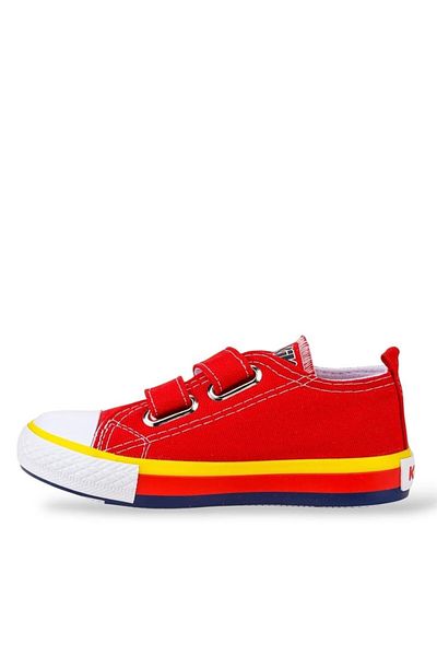 Liger Unisex Kids Sneaker Sports Shoes Red (26-30) Convers Model Velcro