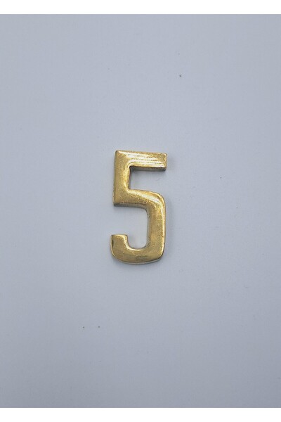 Kalender Döküm Brass Casting Number 4cm Plain No:5