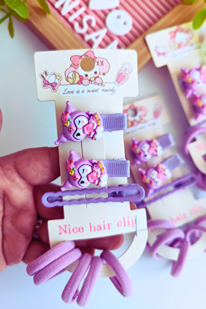 Nisankids Куромі набір шпильок для дівчаток та дітей (3 шпильки з затискачем,...