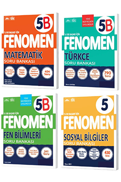 Fenomen Yayıncılık 5.Sınıf Fenomen 5B Matematik - Türkçe - Fen Bilimleri - So...
