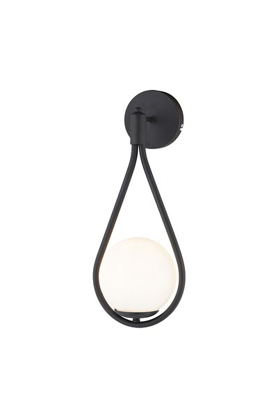 Apliqa Aplica HubRom, MIRZA 3539-01W-BL 20x40 cm 1xE27-60W Negru