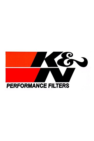BsElektronik K&N Performance Filters Logo Sticker - 11x5 Cm