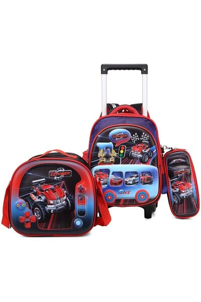 Generic حقيبة ظهر للأولاد مكونة من 3 قطع مقاس 12 بوصة مع حقيبة مدرسية قابلة ل...