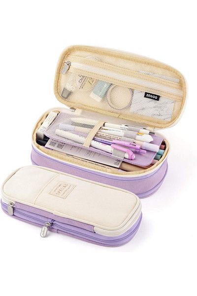 erorex Big Capacity Pencil Pen Case Office College School Large Storage High Capacity Bag Pouch Holder Box