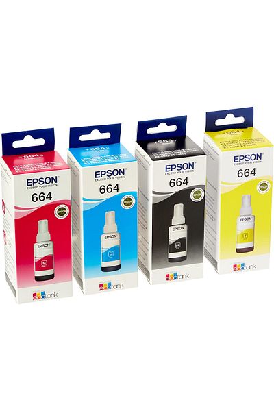 erorex مجموعة حبر إعادة التعبئة الأصلية T6641 T6642 T6643 T6644 لطابعات L100 L110 L120 L200 L210 L300 L350 L355 L550